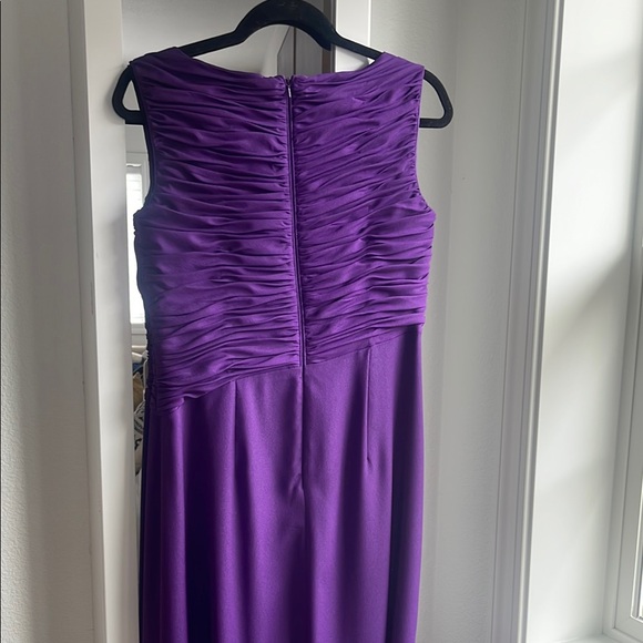 Patra Purple Ruched Maxi Dress for Weddings - Picture 6 of 8